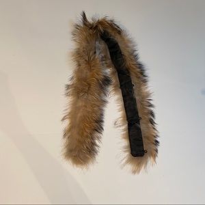 Real FUR Coat Hoodie Hat Attachment